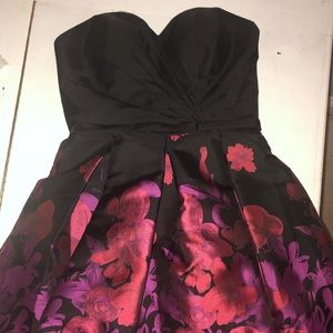 strapless floral Alyce Paris Dress